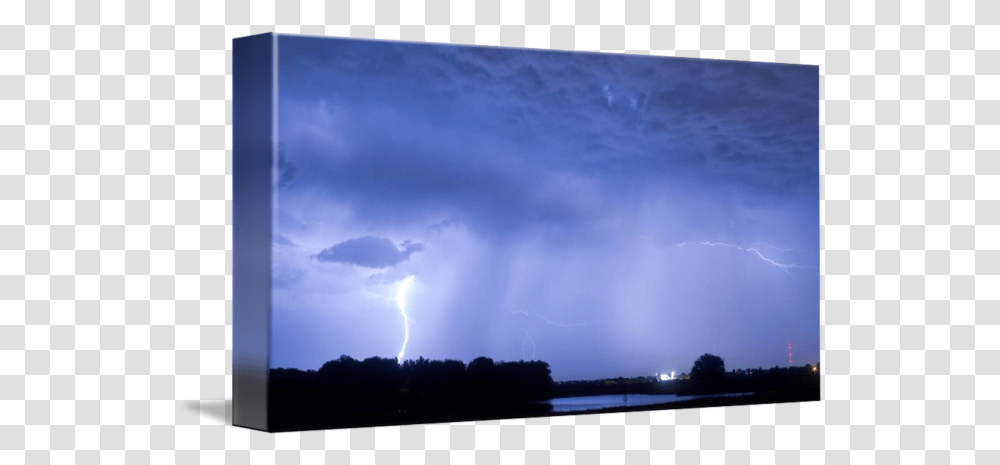 Green Lightning Bolt Ball And Blue Thunderstorm, Nature, Outdoors, Weather Transparent Png