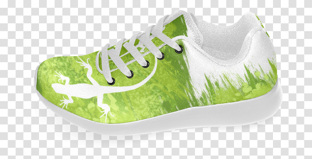 Green Lizard Shape Painting White Your Backgr Womens Tennis Shoe, Footwear, Apparel, Sneaker Transparent Png