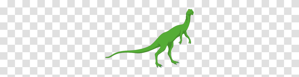 Green Long Necked Standing Dinosaur Clip Art, Reptile, Animal, T-Rex Transparent Png