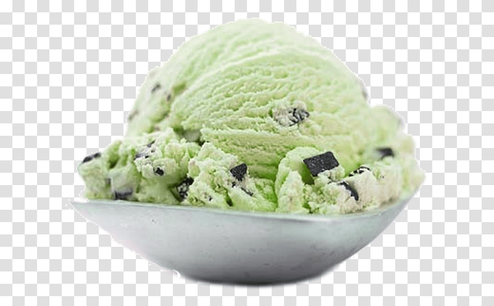 Green Mint Ice Cream, Dessert, Food, Creme Transparent Png