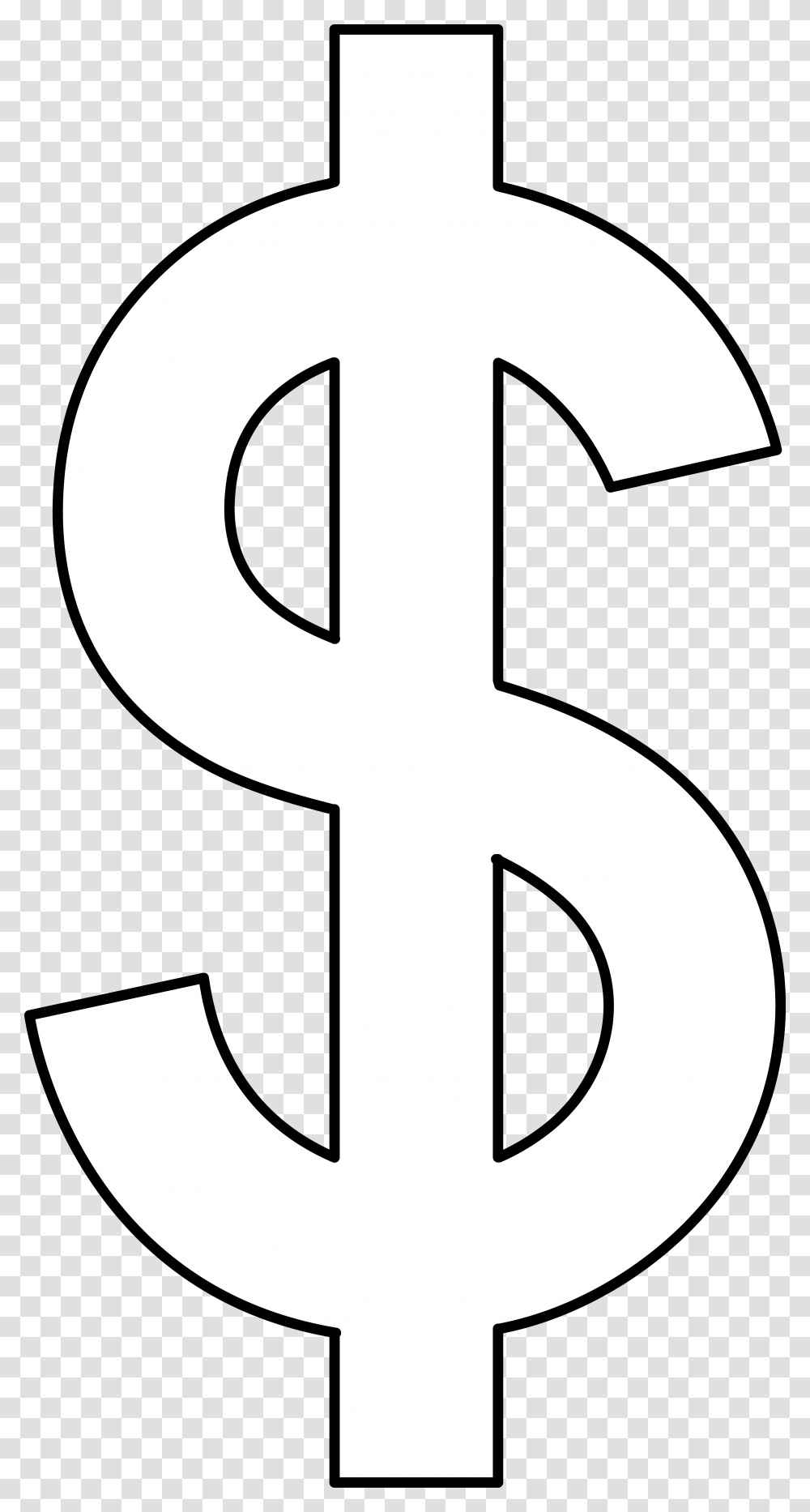Green Money Sign Clip Art, Number, Cross Transparent Png