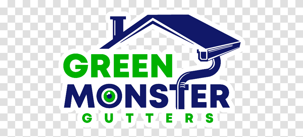 Green Monster Gutters Vertical, Housing, Building, Text, Nature Transparent Png