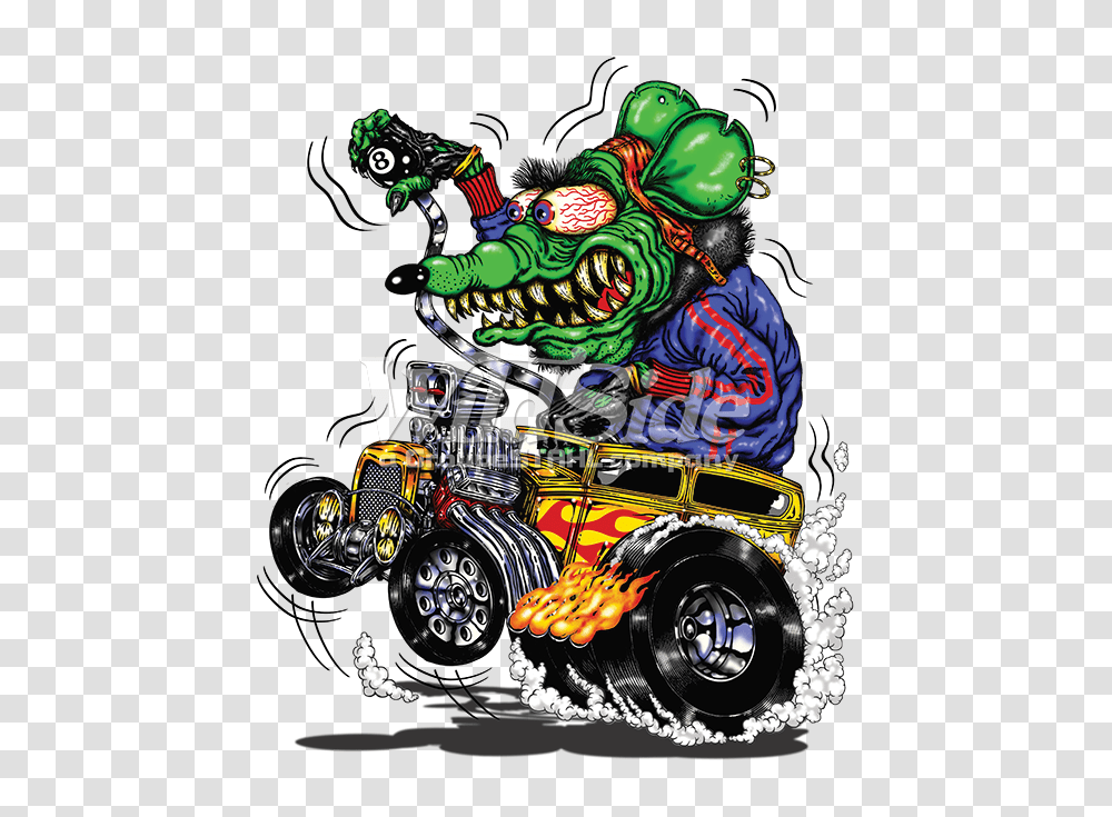 Green Monster Yellow Hot Rod The Wild Side, Poster, Advertisement Transparent Png