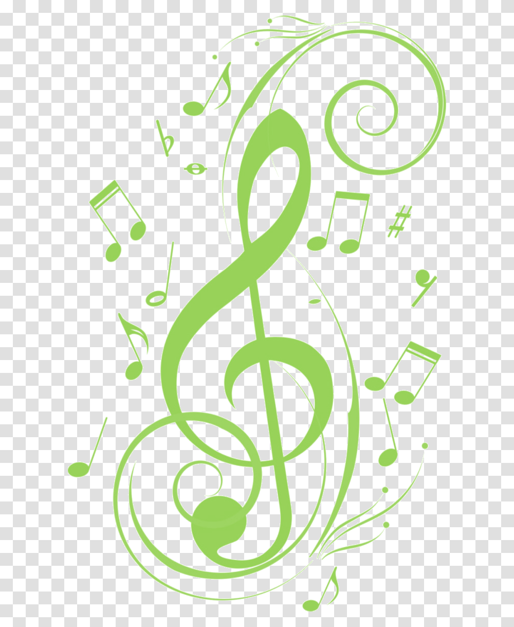 Green Music Notes, Alphabet, Number Transparent Png