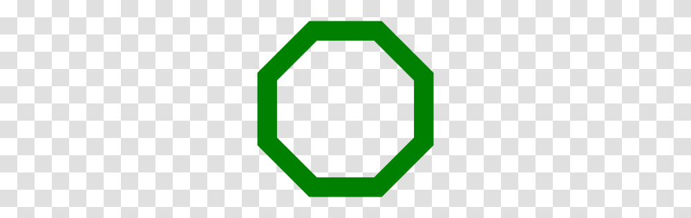 Green Octagon Outline Icon, Plant, Meal Transparent Png