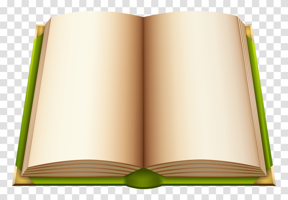 Green Open Book Clipart, Novel, Page Transparent Png