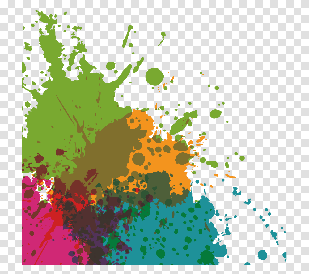 Green Paint Splash White Color Splash Orange Color Splash, Map, Diagram, Plot, Graphics Transparent Png