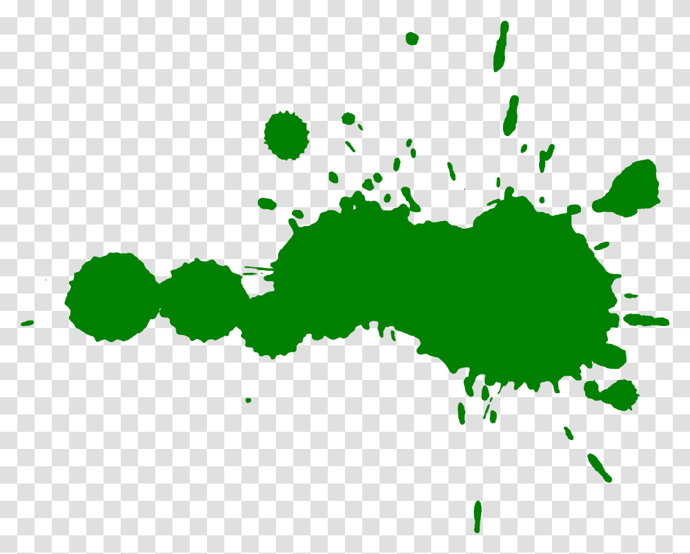 Green Paint Splatter, Stain, Footprint Transparent Png