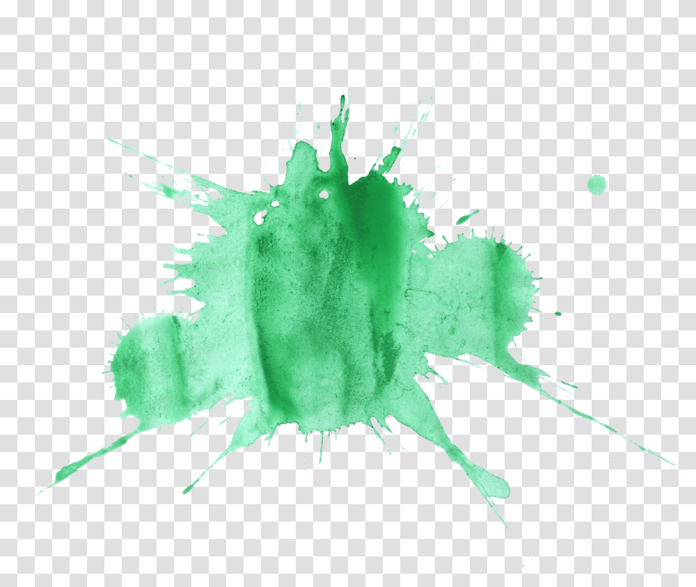 Green Paint Splatter Watercolor Splash Background Green Transparent Png