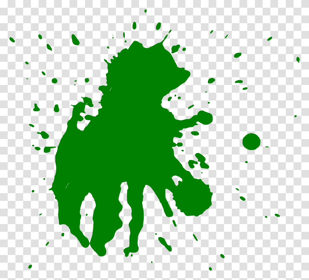 Green Paint Splatters Green Paint Splatter, Silhouette, Graphics, Art, Leaf Transparent Png