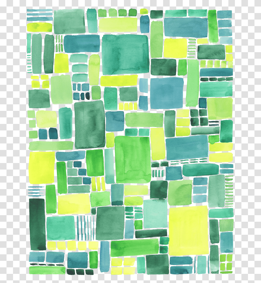 Green Pattern Geometric Watercolor Print Tile, Computer Keyboard, Computer Hardware, Electronics Transparent Png