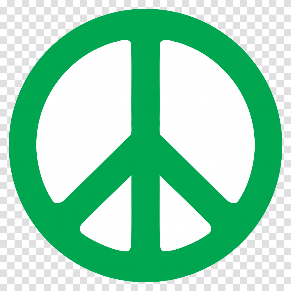 Green Peace Signs Peace Symbol Green, Logo, Trademark, Road Sign, Recycling Symbol Transparent Png