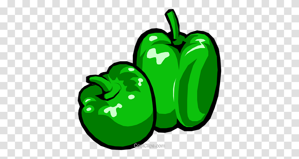 Green Peppers Royalty Free Vector Clip Art Illustration, Plant, Food, Vegetable, Dynamite Transparent Png