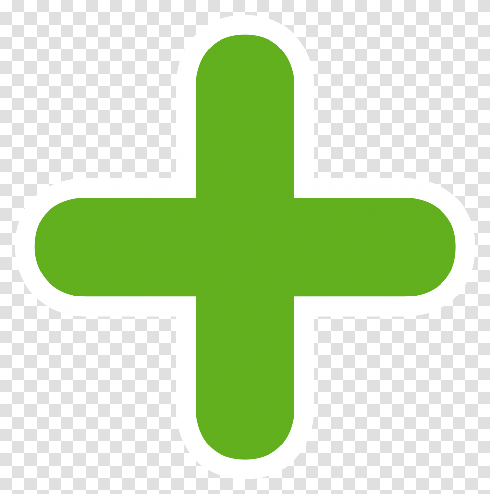 Green Plus Sign Clipart Cross, First Aid, Symbol, Logo, Trademark Transparent Png