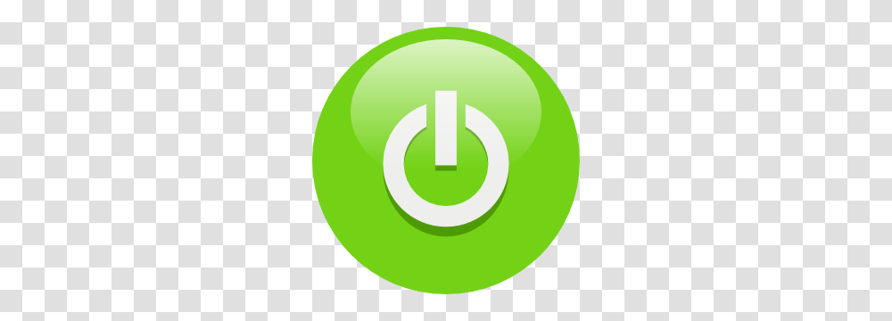 Green Power Button Clip Art, Tennis Ball, Sport, Sports, Number Transparent Png