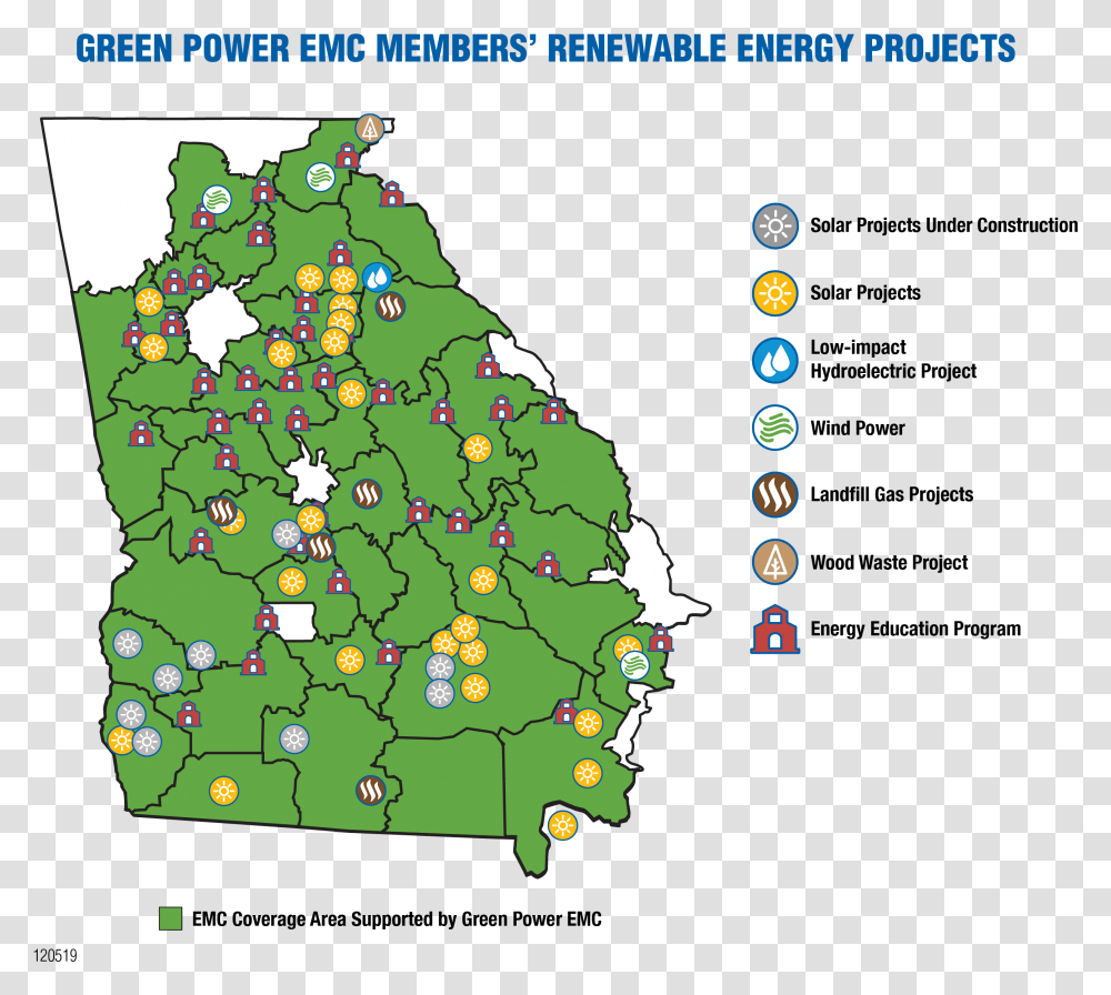 Green Power Emc Members Georgia Emcs Map, Christmas Tree, Ornament, Plant, Vegetation Transparent Png
