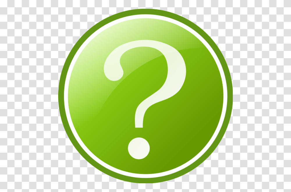 Green Question Mark Clipart, Tennis Ball, Label, Logo Transparent Png