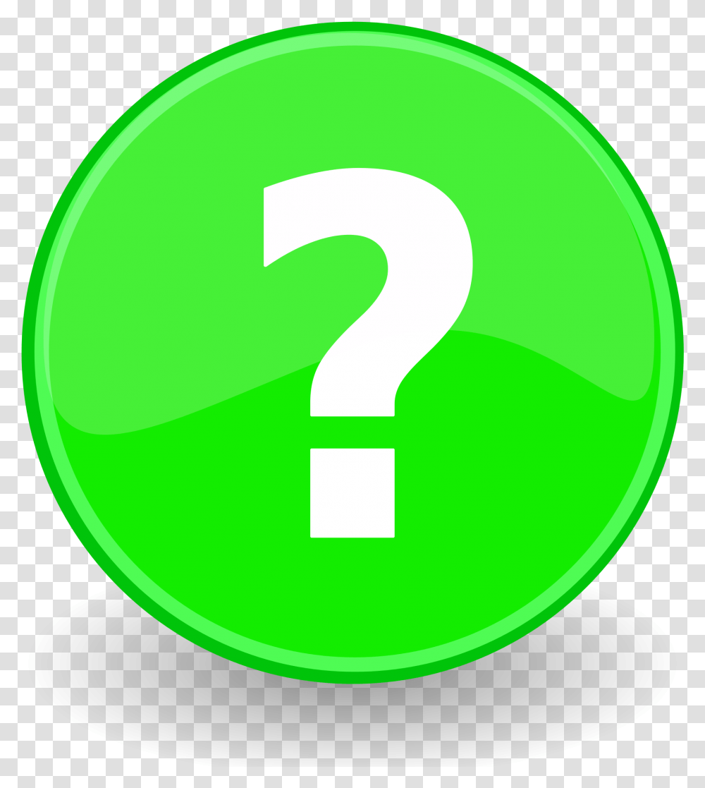 Green Question Mark Help File Icon Green, Number, Logo Transparent Png