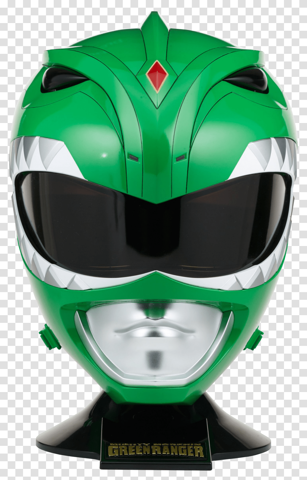 Green Ranger Legacy Helmet, Apparel, Crash Helmet Transparent Png