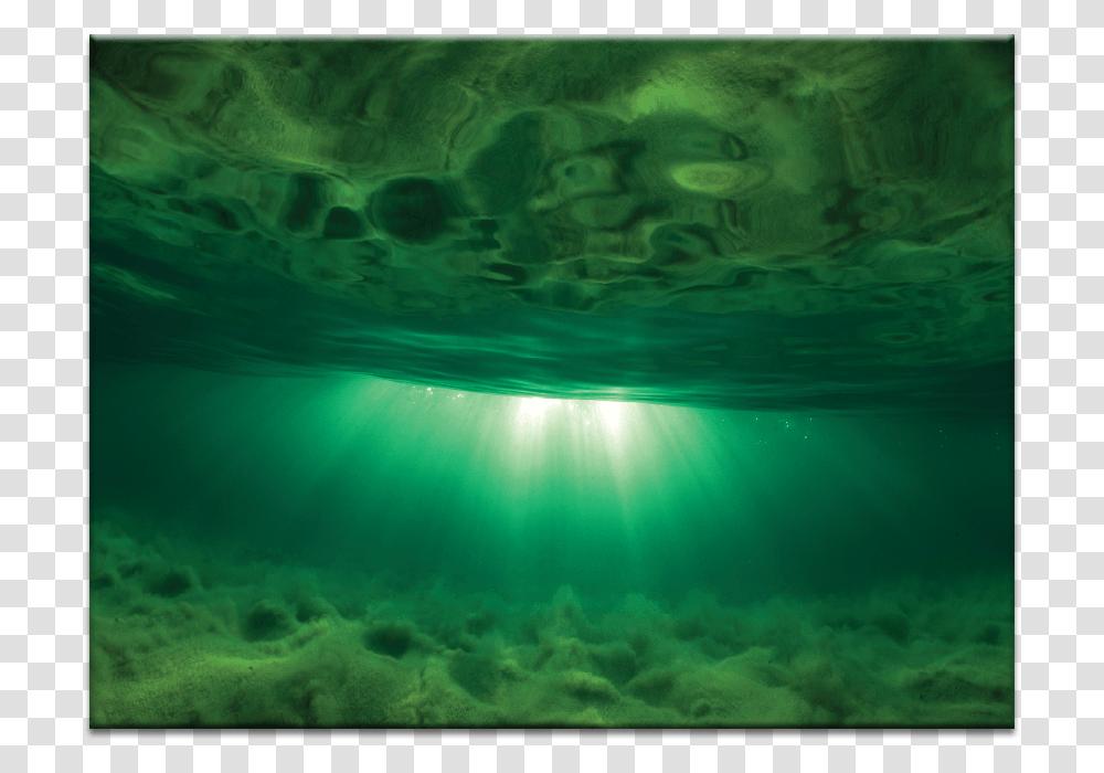 Green Rays Painting, Underwater, Outdoors, Nature, Sea Transparent Png