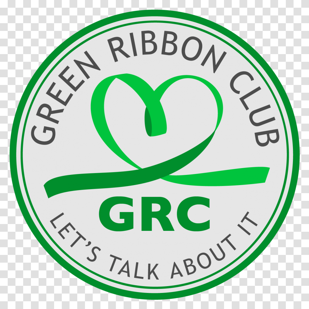 Green Ribbon Club Green Ribbon Club, Label, Text, Logo, Symbol Transparent Png