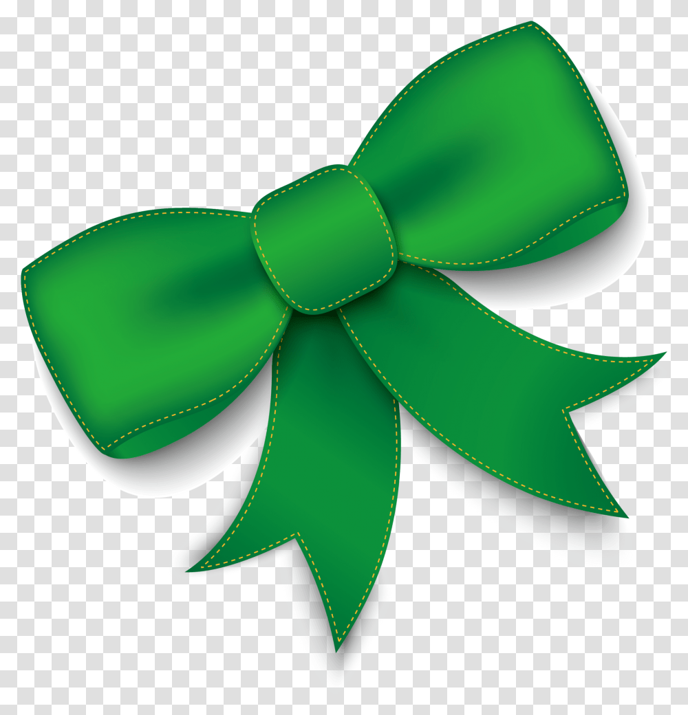 Green Ribbon Green Bow, Symbol, Logo, Trademark, Machine Transparent Png