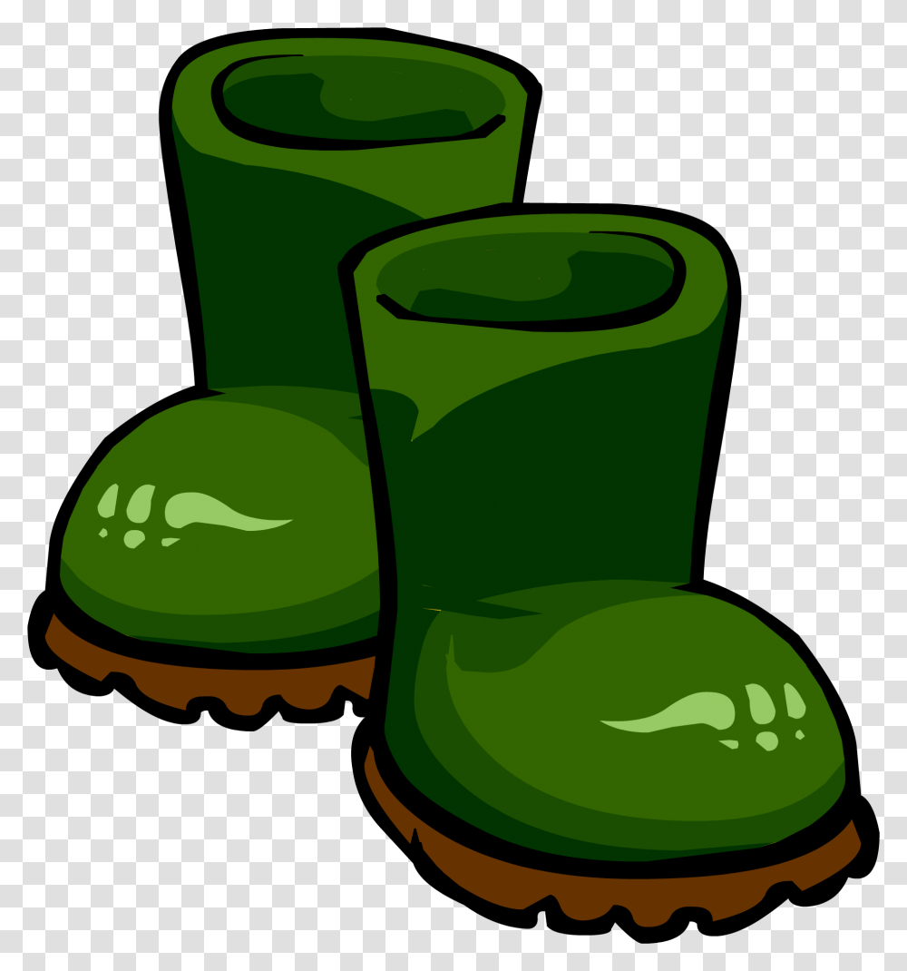 Green Rubber Boots Green Rain Boots Clipart, Apparel, Footwear, Lawn Mower Transparent Png