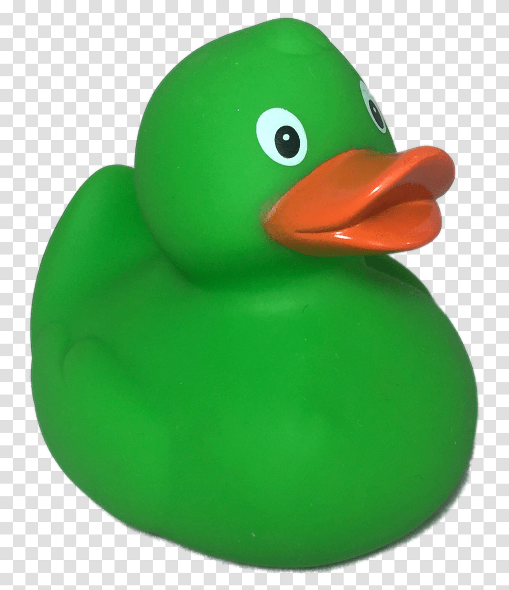Green Rubber Duck, Waterfowl, Bird, Animal, Furniture Transparent Png