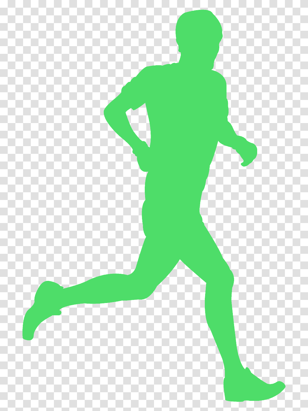 Green Runner Silhouette Vector, Person, Dance Pose, Leisure Activities Transparent Png