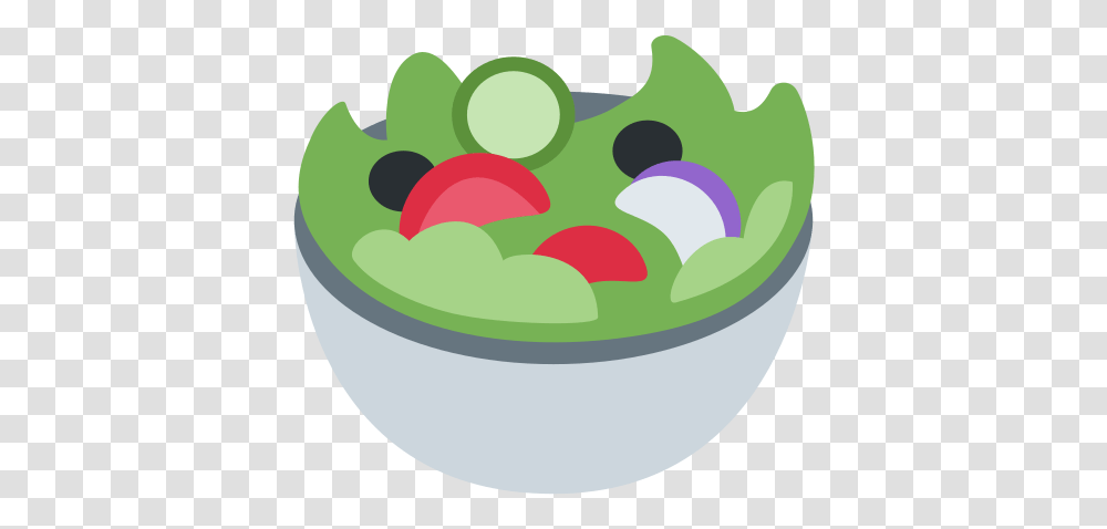 Green Salad Emoji Meaning With Pictures From A To Z Discord Salad Emoji, Bowl, Food, Meal, Egg Transparent Png