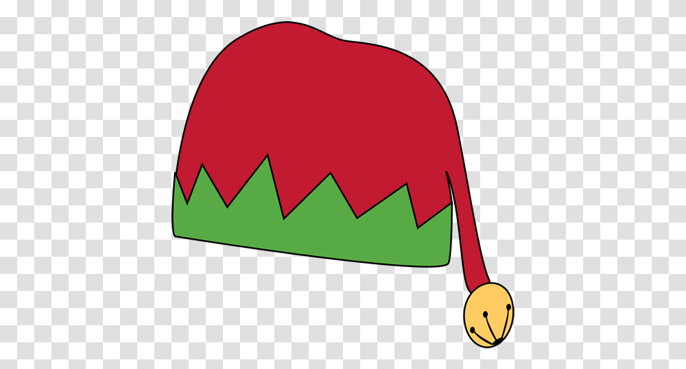 Green Santa Hat Clipart Here Background Elf Hat Clipart, First Aid, Clothing, Apparel, Baseball Cap Transparent Png