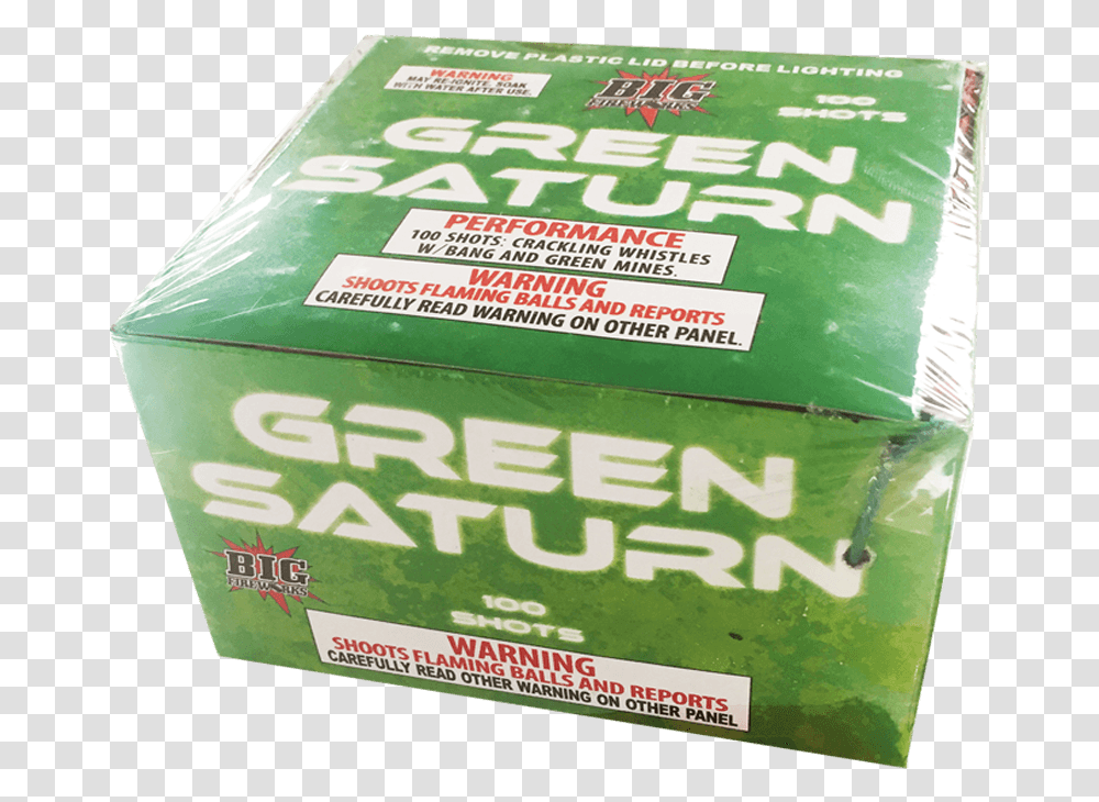 Green Saturn Box, Carton, Cardboard, Gum, Plant Transparent Png