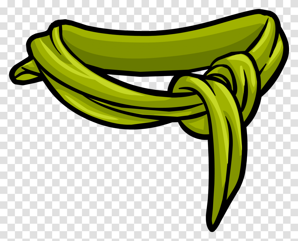 Green Scarf Clipart Clip Art Images, Banana, Fruit, Plant, Food Transparent Png