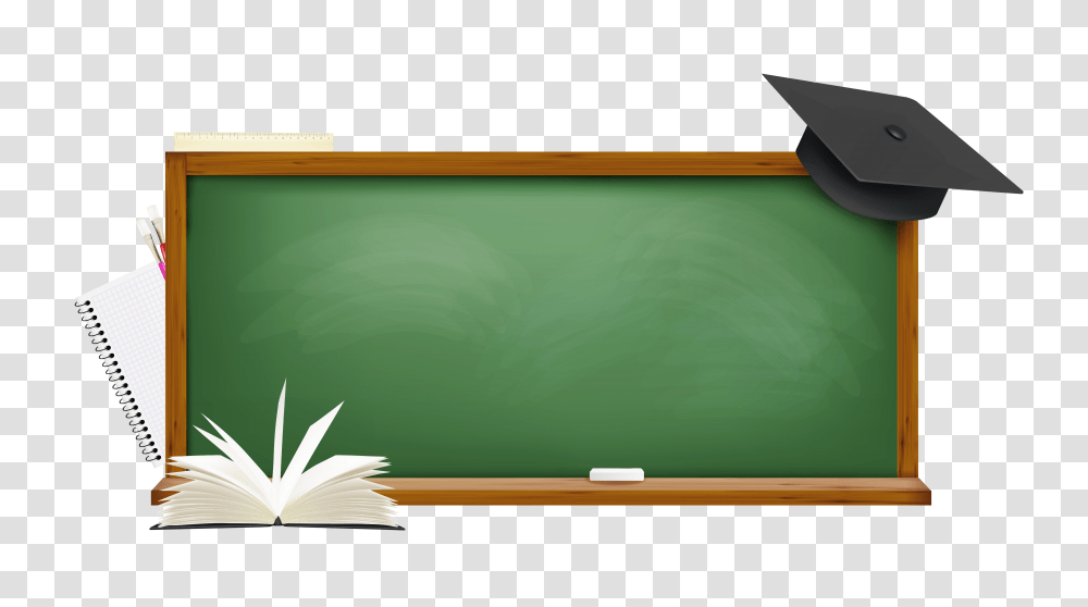 Green School Board, Blackboard, Monitor, Screen, Electronics Transparent Png