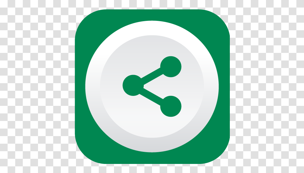 Green Share Icon, Gong, Musical Instrument, Security, Analog Clock Transparent Png
