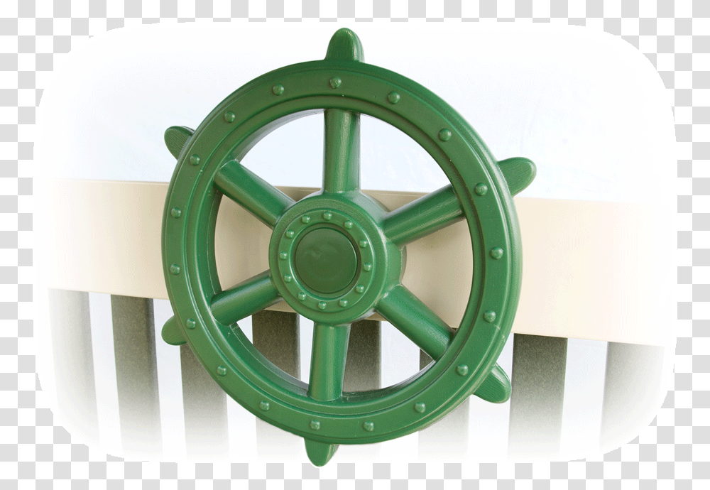 Green Ship's Wheel Turbine, Machine, Spoke, Wristwatch, Tire Transparent Png