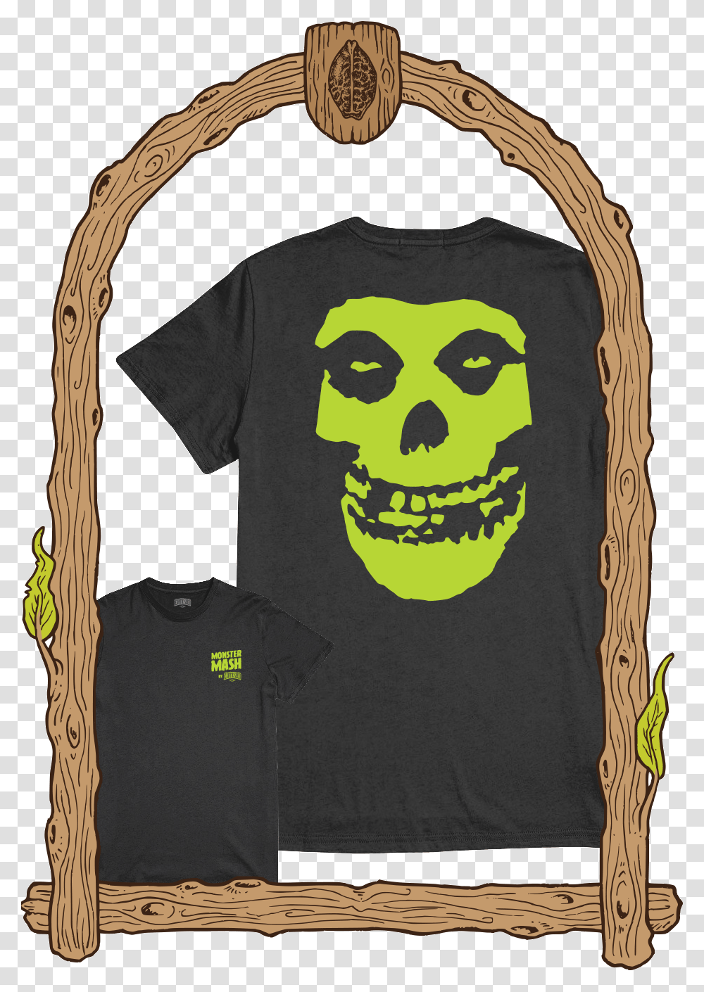 Green Skull Misfits Skull, Apparel, Stick, Cane Transparent Png