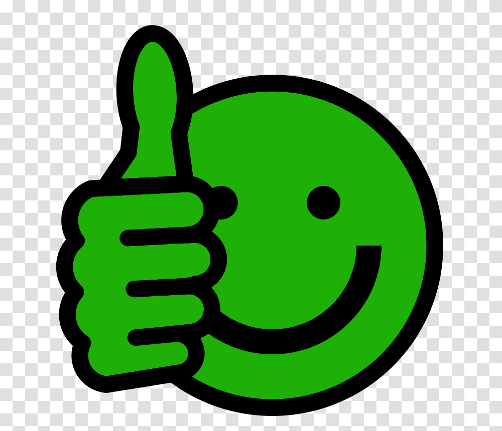 Green Smiley Cliparts, Hand, Thumbs Up, Finger Transparent Png