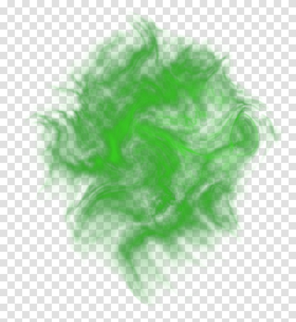 Green Smoke Background Green Smoke, Ornament, Pattern, Fractal Transparent Png