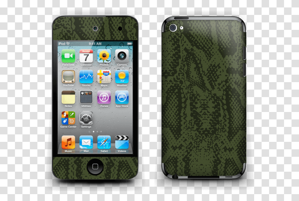 Green Snake Skin Ipod Touch 4th Gen Ipod Touch, Mobile Phone, Electronics, Cell Phone, Iphone Transparent Png