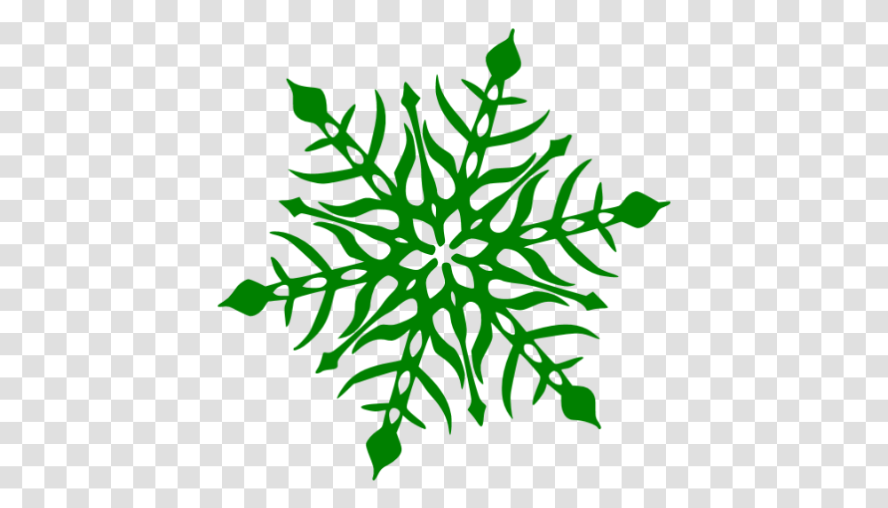 Green Snowflake Icon, Plant, Tree, Weed Transparent Png