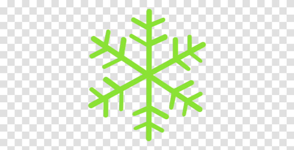 Green Snowflake Snowflakes In Snowflakes, Cross Transparent Png