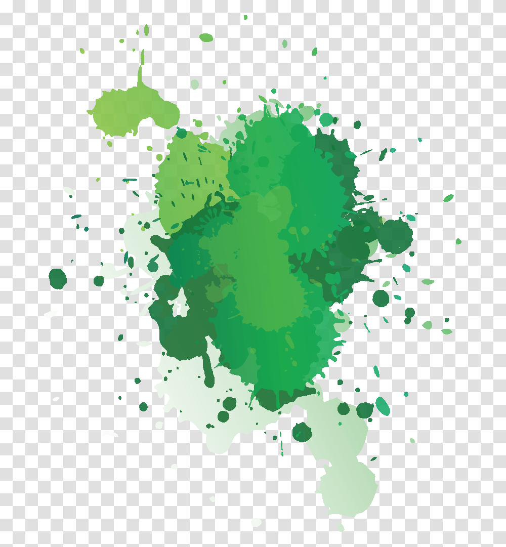 Green Splatter Green Paint Splatter, Stain, Painting Transparent Png