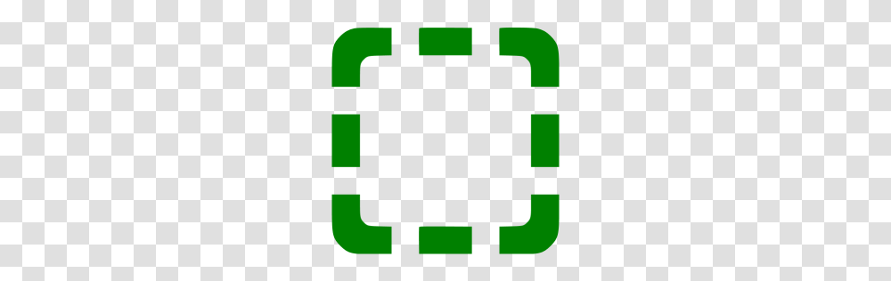 Green Square Dashed Rounded Icon, Plant, Meal Transparent Png