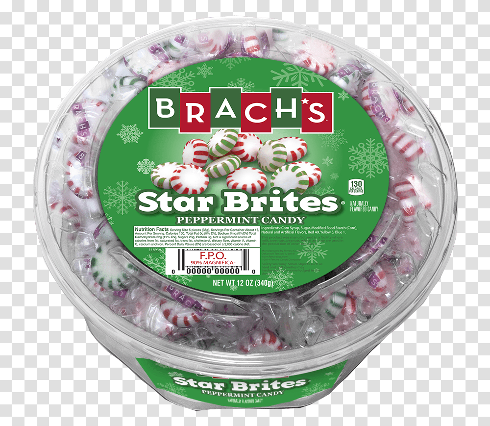 Green Star Brites Peppermint Candy Christmas Tree, Birthday Cake, Dessert, Food, Jar Transparent Png