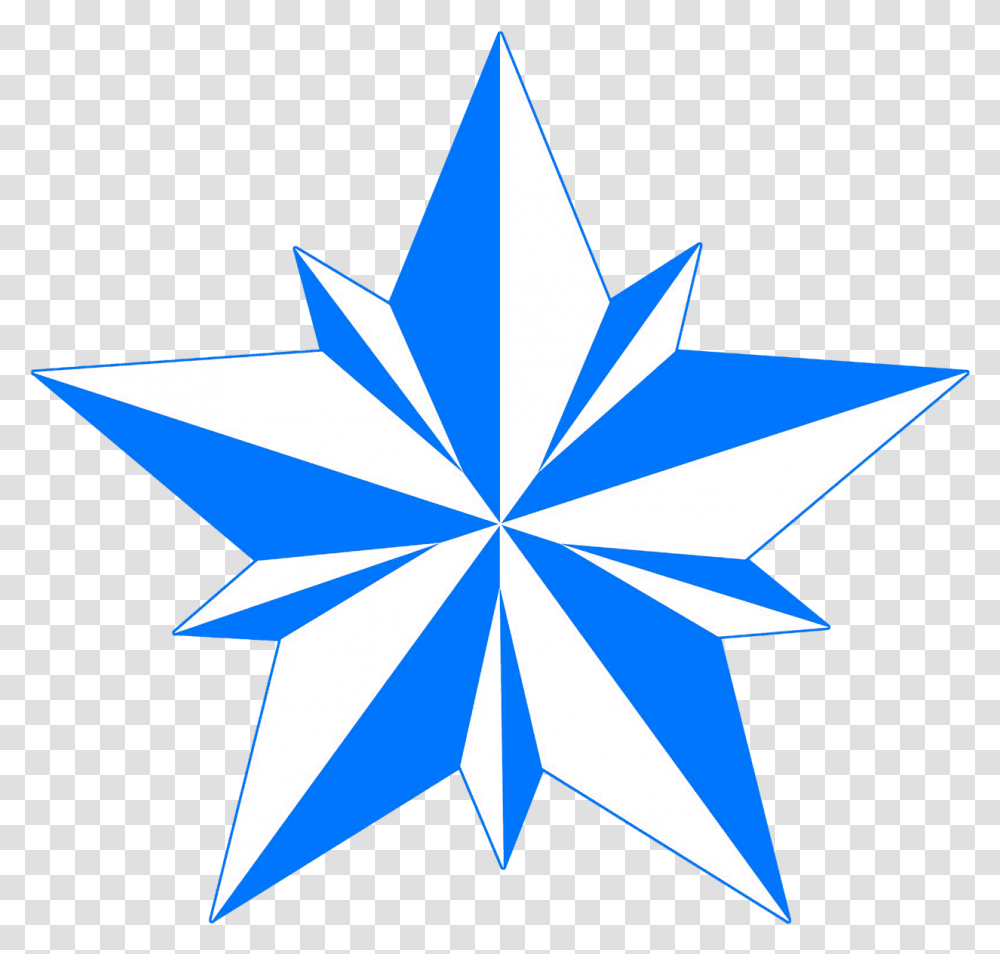 Green Star Image With Rounded Points Black Star Tattoo Designs Stencil, Symbol, Star Symbol Transparent Png