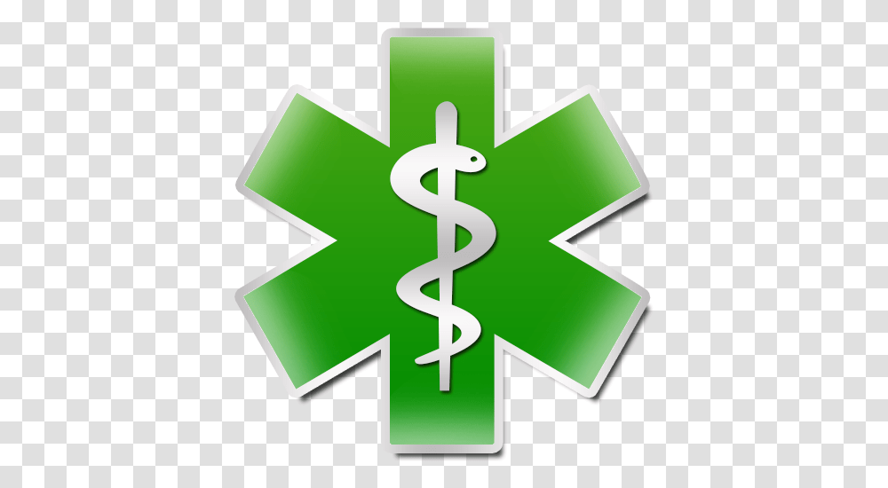 Green Star Of Life Clipart Image Star Of Life Green, Symbol, First Aid, Recycling Symbol, Logo Transparent Png