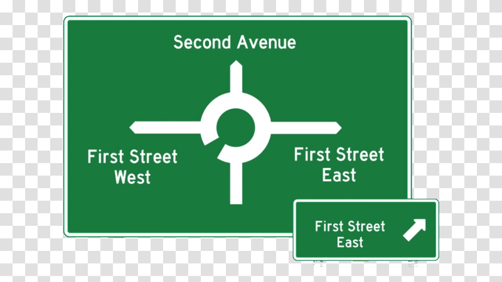 Green Street Sign Roundabout Street Sign, Road Sign, Advertisement Transparent Png