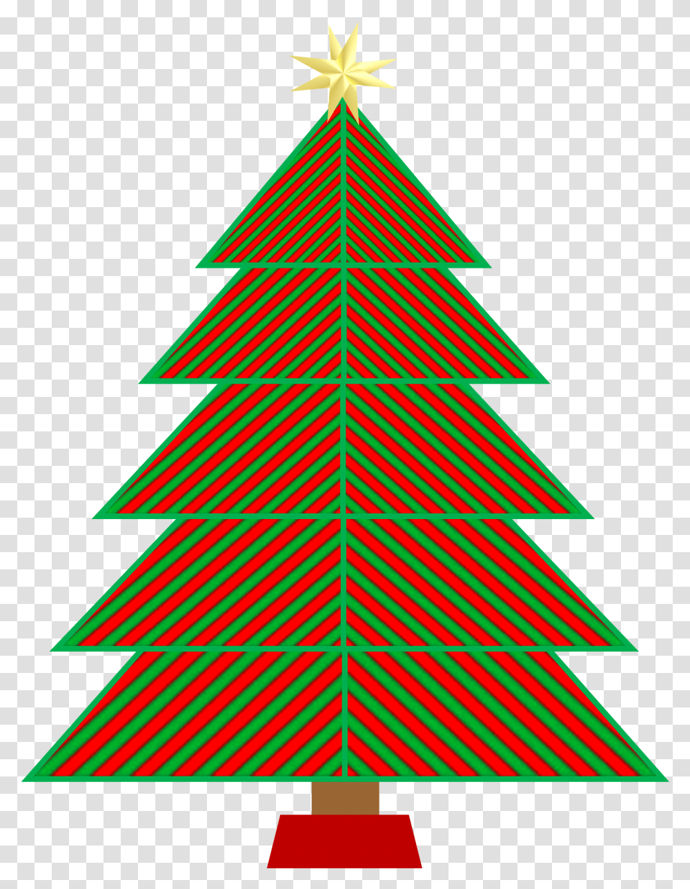 Green Striped Christmas Tree Icon Draw Perfect Christmas Tree, Ornament, Plant, Pattern, Lighting Transparent Png