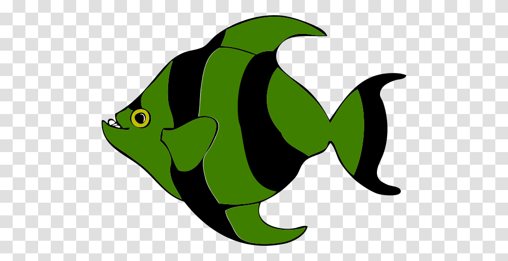 Green Striped Fish Clip Art, Animal, Reptile Transparent Png